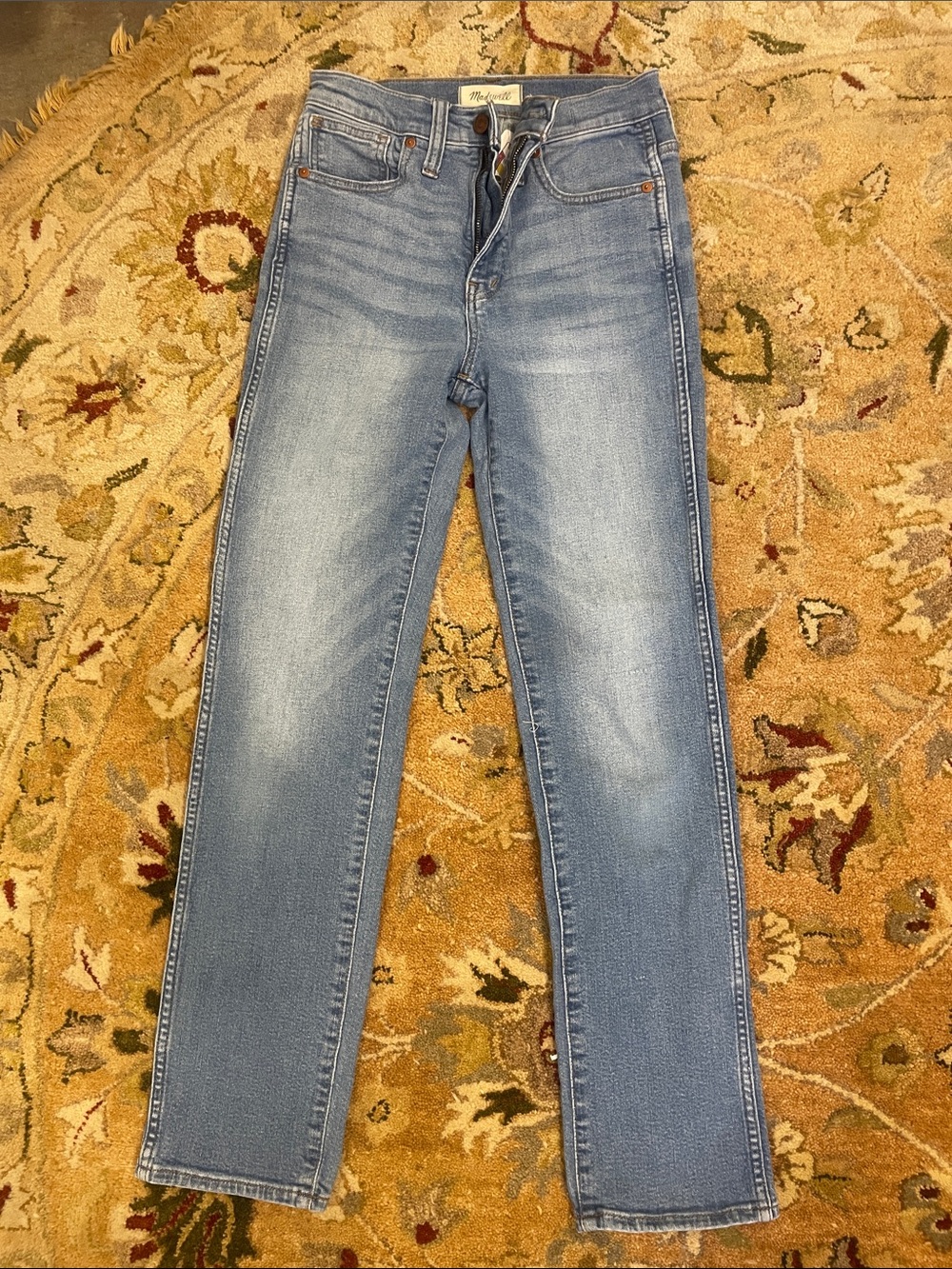 Madewell Light Blue High-Rise Straight Jeans